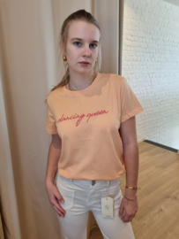 T-shirt dancing queen perzik