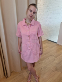 stevige katoenen jurk met zakje  KILKY