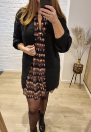 langere cardigan zwart