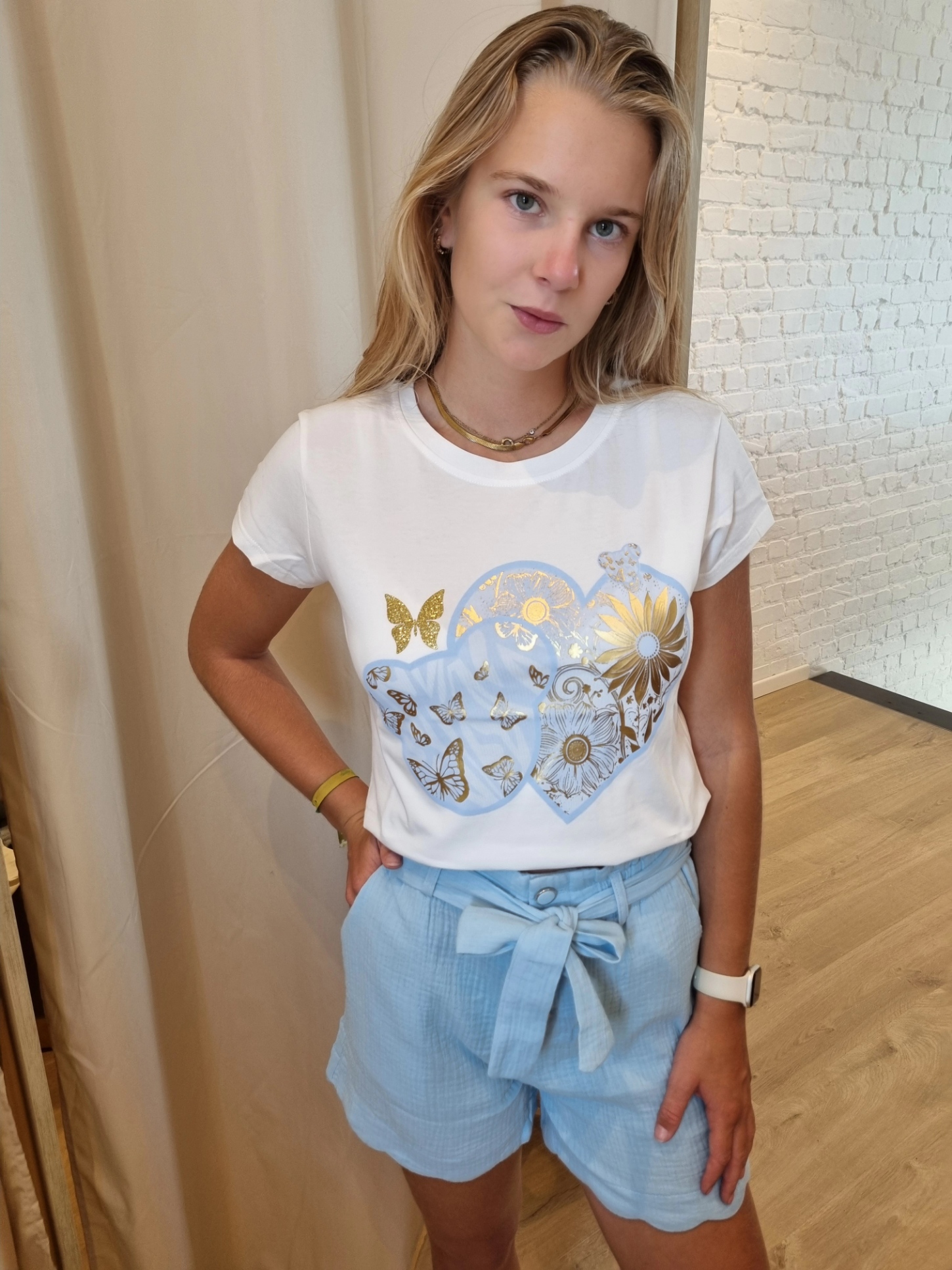 T-shirt minnie mouse blauw