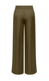 JDYDORA HW WIDE PANT PNT - olijfgroene stijlvolle wide leg broek