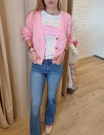 ajour cardigan babyroze