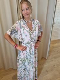 maxi-jurk roze tint