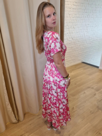 bloemenjurk in fuchsia