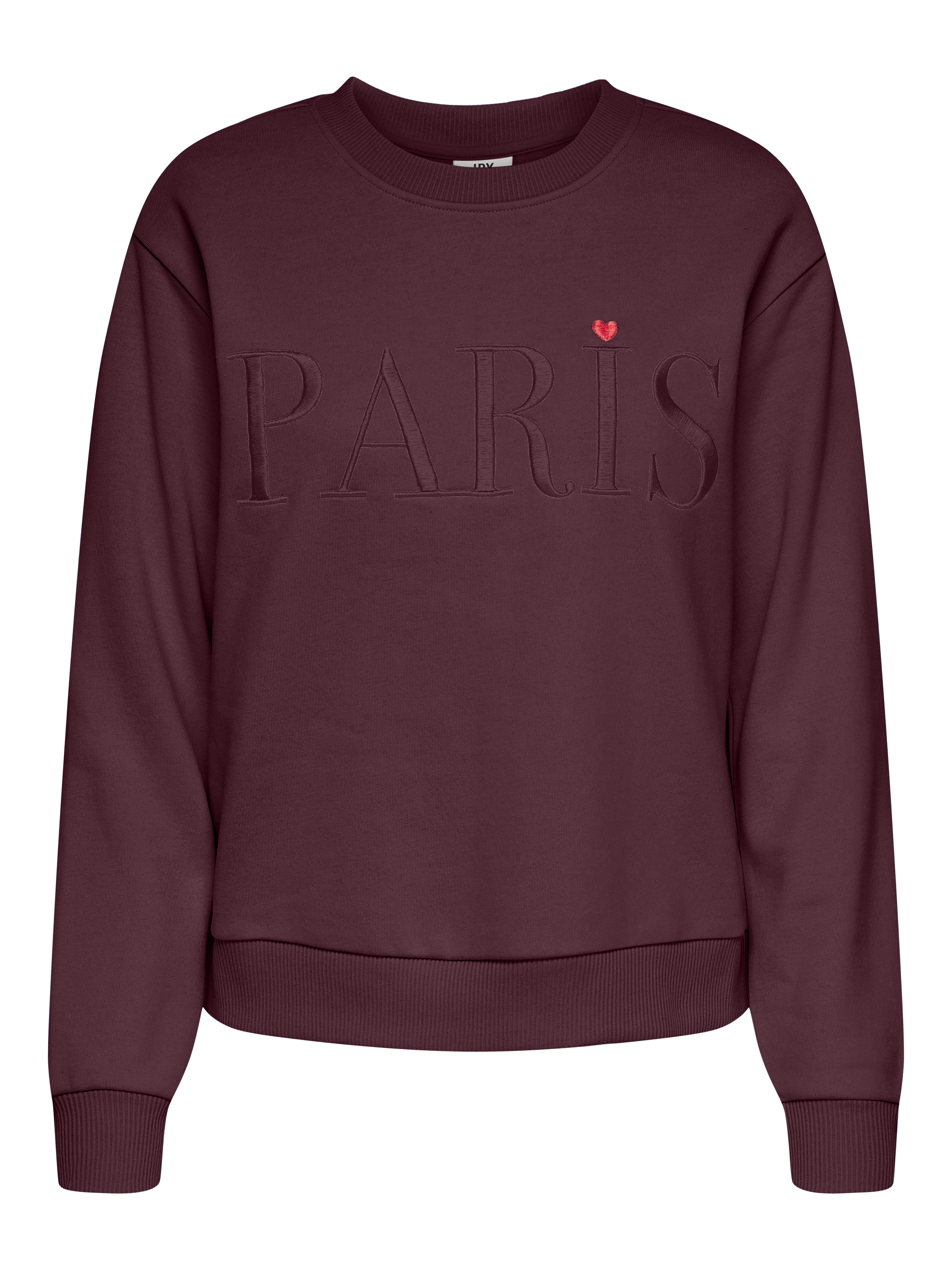 sweater Paris heart bordeaux