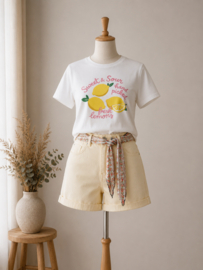 JDYIRA S/S PRINTED T-SHIRT JRS EXP yellow lemon