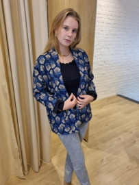jasje met blauwe print