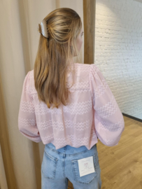 Hoge taille wide jeans JDY sunny light blue