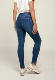 Toxik hoge taille donker jeansblauw L 185-J86