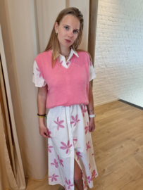 katoenen jurk met roze broderie suzzy&milly
