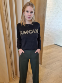 zachte trui amour zwart