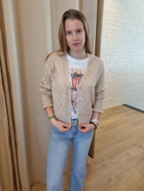 ajour cardigan JDY crème beige