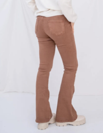 Hoge taille bootcut camel super stretch H6954