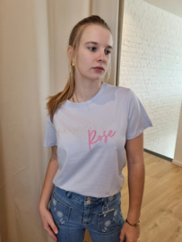 T-shirt la vie en roze lila