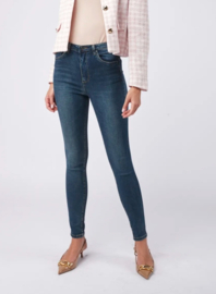 Toxik hoge taille  dark denim L185-J76