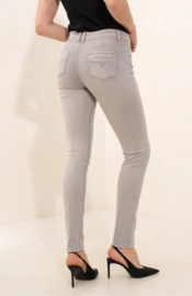 Onado slim jeans lichte push up lichtgrijs