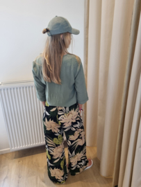 lossere broek tropische print JDY