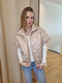 donsjasje korte mouw snoeproze - lichtroze - lichtblauw - beige - wit - munt - geel