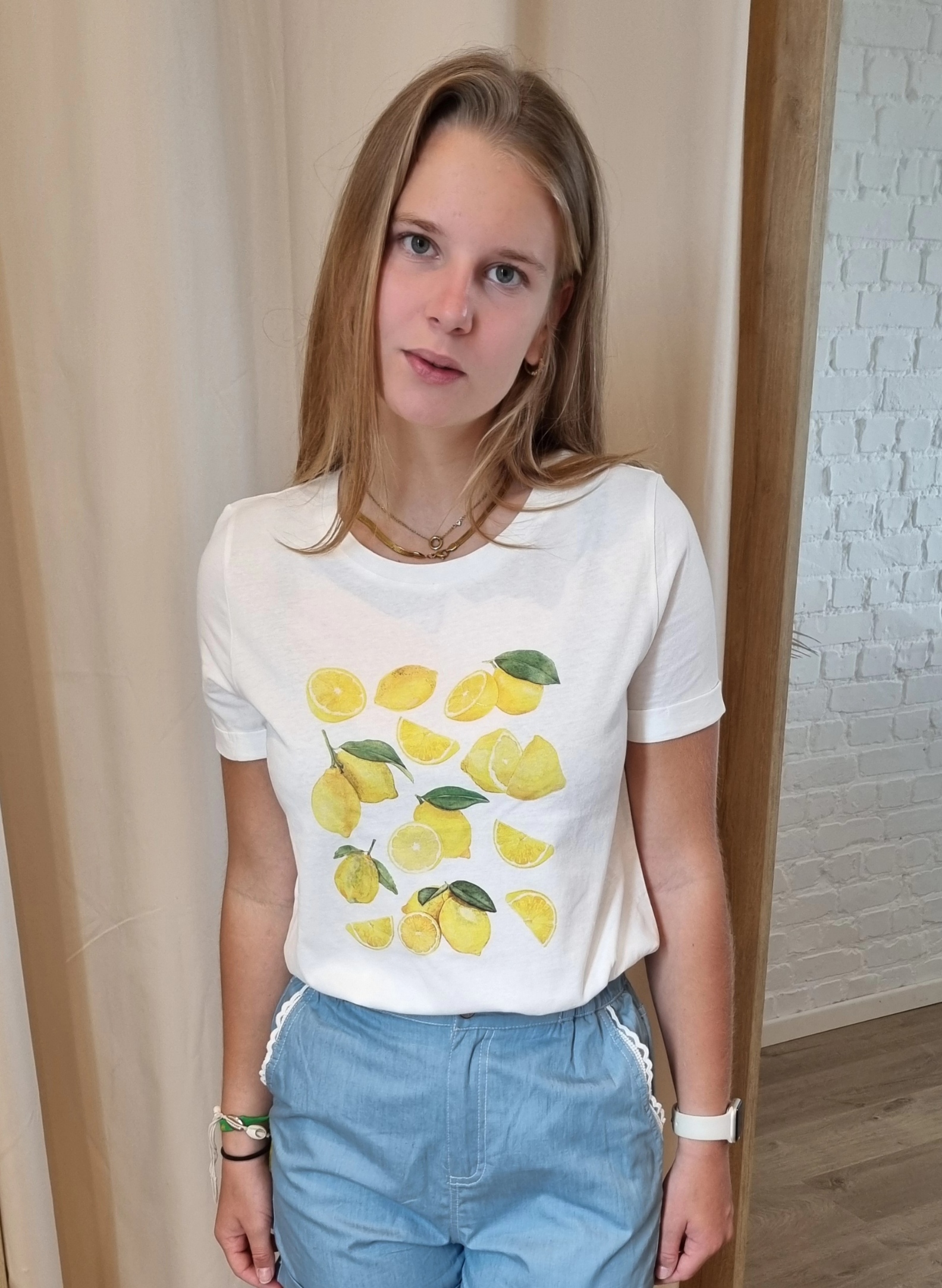 T-shirt citroentjes JDY