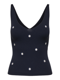 JDYNANNA S/L EMBROIDERY TOP KNT madeliefjes