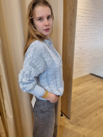 katoenen cardigan lichtblauw