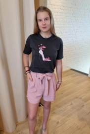 T-shirt schoentje antraciet JDY