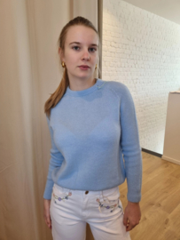 zachte trui alpacawol lichtblauw