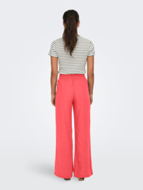 JDYSAY HW LINEN WIDE PANT WVN NOOS koraal