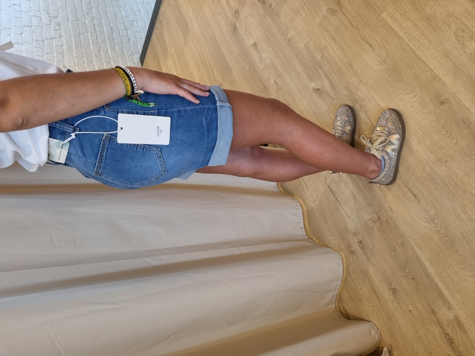 super stretch shortje jeans ALH1581