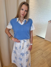 truitje zonder mouwen azuurblauw