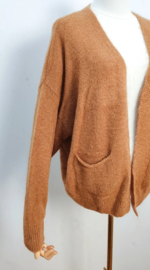comfy cardigan camel