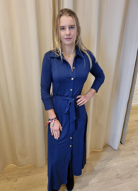 stretch hemdjurk marineblauw