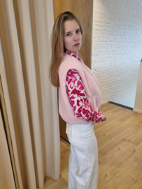 teddy vestje baby roze