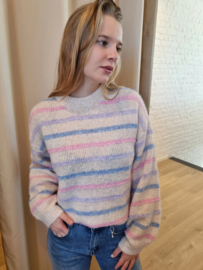 trui multi strepen pastel