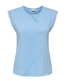 JDYSALVA LIFE S/L CROCHET TOP JRS NOOS lichtblauw