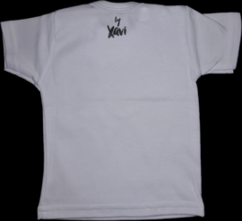 Xavi T-shirt zebra baby wit