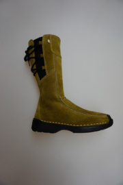 Meisjes laarzen | 2 | deschoenenoutlet.nl Livingstone, nubuck leren laars, veterlaars, losse leren