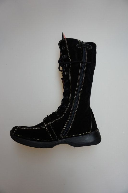 Livingstone, nubuck leren laars, veterlaars, losse leren Livingstone, nubuck leren laars, veterlaars, losse leren