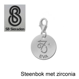 Karabijn BEDEL met zirconia -Sterrenbeeld- ECHT Zilver 925