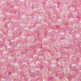 Miyuki ROCAILLES 15/0 - Pink lined ab crystal nr 0272