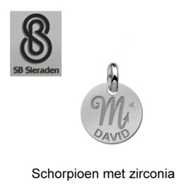 BEDEL-Sterrenbeeld met zirconia- ECHT Zilver 925