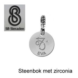 SCHUIFBEDEL-Sterrenbeeld met zirconia - ECHT Zilver 925