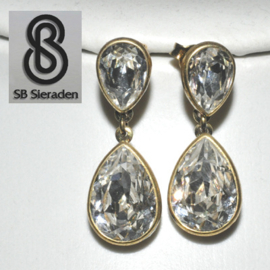 Oorknopjes  met hangende zirconia's