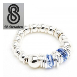 Geboortesteen Ring - Zilver 925 met Swarovski kristal