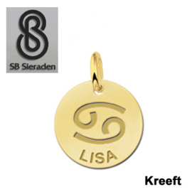 BEDEL-Sterrenbeeld- 14 krt goud