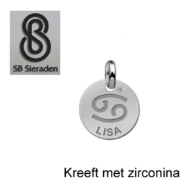 BEDEL-Sterrenbeeld met zirconia- ECHT Zilver 925