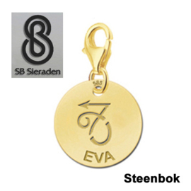 Karabijnslot - BEDEL-Sterrenbeeld- 14 krt goud