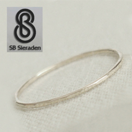 Ronde zilveren ring 1mm