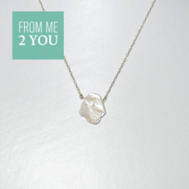 Ketting met WILDE PAREL - From Me To You - Goldfilled-14k