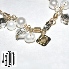 Goldfilled   Armband  - met Zoetwaterparels en kristallen